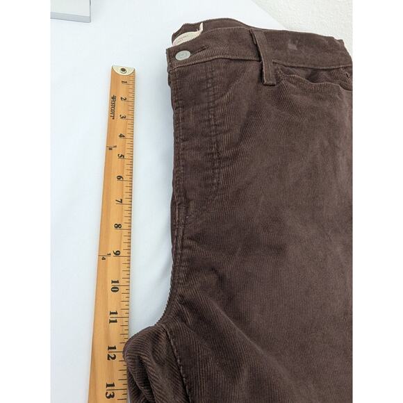 Levi's Wedgie Straight Corduroy Pants 34x28 Brown Button Fly High Rise Premium - Picture 10 of 11